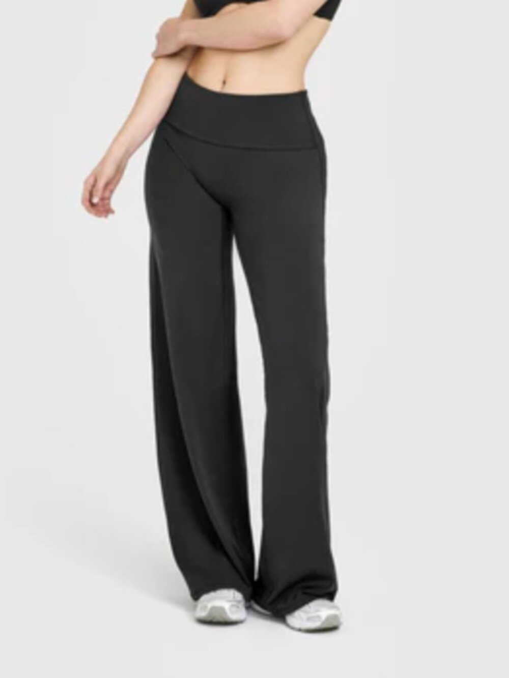 Oner Active SoftMotion Fold Over Straight Leg Pants with White Logo - XS